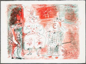 Private: L’ecuyÈre Et Les Clowns (the Horsewoman And The Clowns) by Pablo Picasso at Christopher-Clark Fine Art