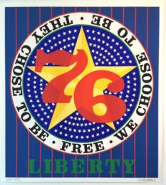 Liberty ’76 by Robert Indiana at Gregg Shienbaum Fine Art