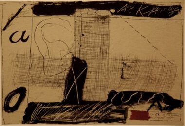 Llambrec Material by Antoni Tapies at Sylvan Cole Gallery