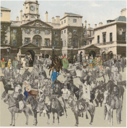 London- Horse Guards Parade- Horses And Horsemen by Peter Blake at Paul Stolper Gallery
