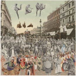 London- Regent Street- Dancing by Peter Blake at Paul Stolper Gallery