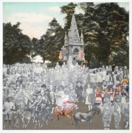 London- Regent’s Park- The Runaway Donkeys by Peter Blake at Paul Stolper Gallery