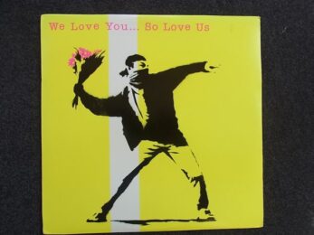 Love Is In The Air by Banksy at Brandler Galleries