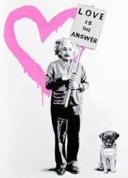Love Is The Answer – Mc2 Pink by Mr. Brainwash at Lieberman Contemporary