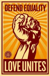 Love Unites by Shepard Fairey at Gregg Shienbaum Fine Art