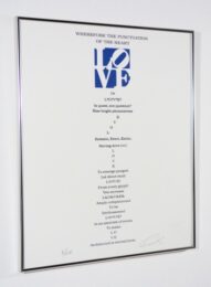 Love – ‘Wherefore The Punctuation Of The Heart’ by Robert Indiana at pgr fine art