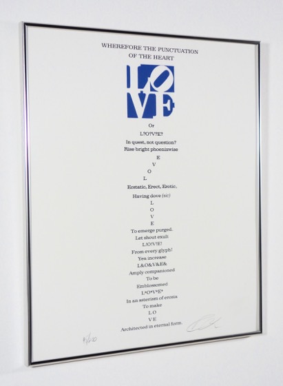 Love – ‘Wherefore The Punctuation Of The Heart’ by Robert Indiana