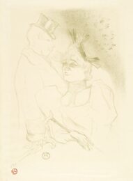 Mademoiselle Lender Et Baron by Henri de Toulouse-Lautrec at Christopher-Clark Fine Art