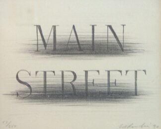 Main Street by Ed Ruscha at Gregg Shienbaum Fine Art