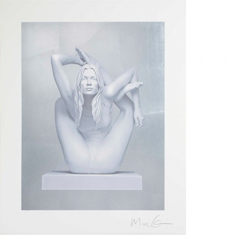 Sphinx (silver Leaf) by Marc Quinn