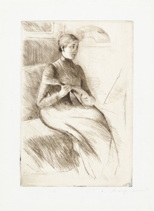 The Mandolin Player by Mary Cassatt