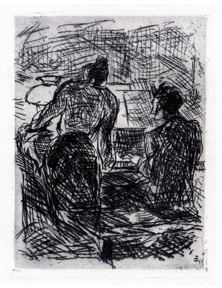 Am Klavier by Max Beckmann