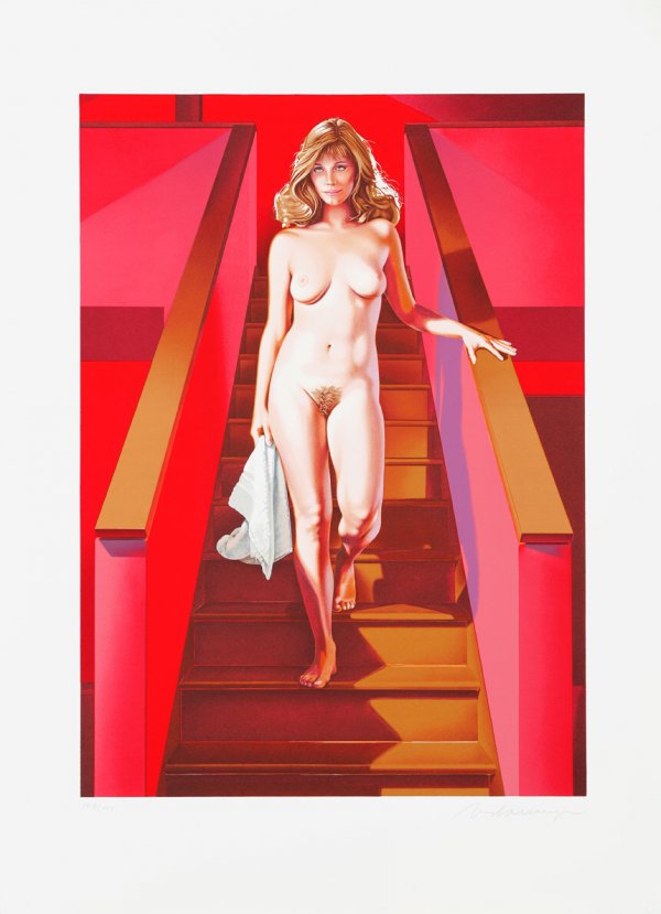 Nude descending a staircase by bridgetdesigns on deviantart