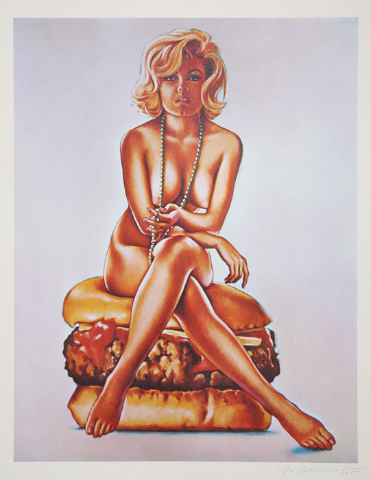 Verna Burger by Mel Ramos