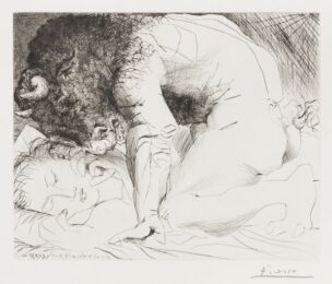 Private: Minotaur Carressant Une Dormeuse by Pablo Picasso at Christopher-Clark Fine Art