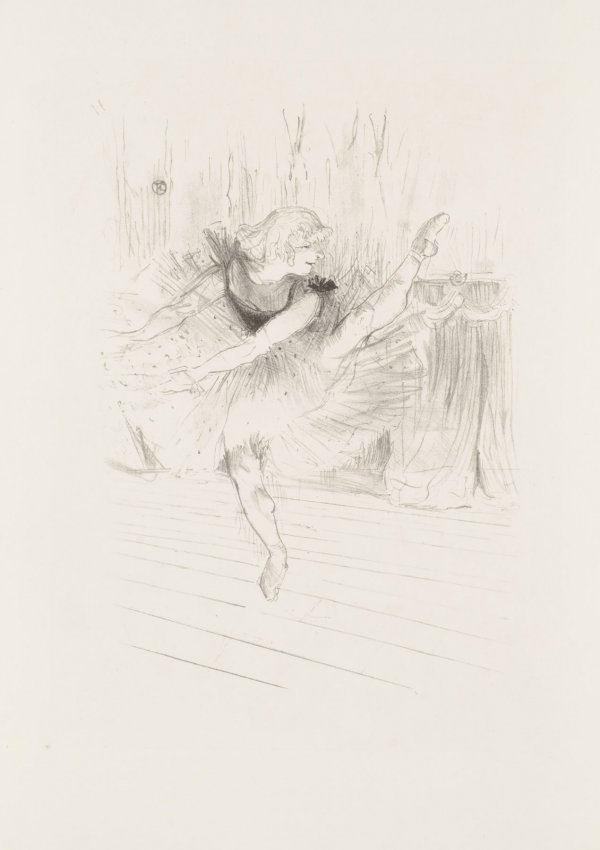 Miss Ida Heath, Danseuse Anglaise by Henri de Toulouse-Lautrec