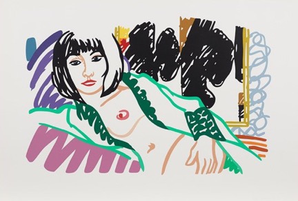 Monica In Robe With Motherwell, 1994 by Tom Wesselmann