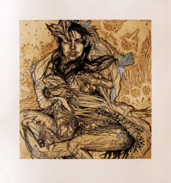 Monica. by Swoon at Peter Harrington Gallery