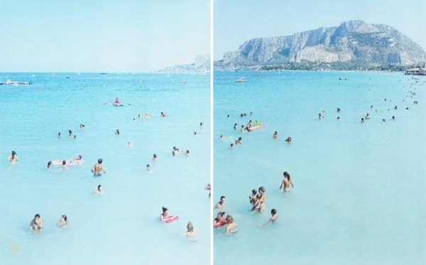 Monte Pellegrino Diptych by Massimo Vitali