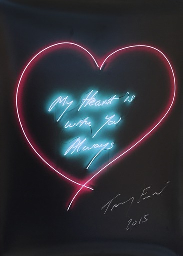 My Heart Is With You Always by Tracey Emin