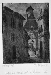 Narrow Street In Rouen (petite Rue Nationale, A R by Camille Pissarro at Harris Schrank Fine Prints