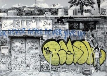 Never Give Up by Mr. Brainwash at Lieberman Contemporary