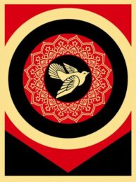 Obey Dove Black by Shepard Fairey at Gregg Shienbaum Fine Art