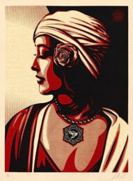 Obey Harmony Relief by Shepard Fairey at Gregg Shienbaum Fine Art