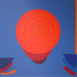 Orange And Blue Space by Terry Frost at Pomegranate Fine Art