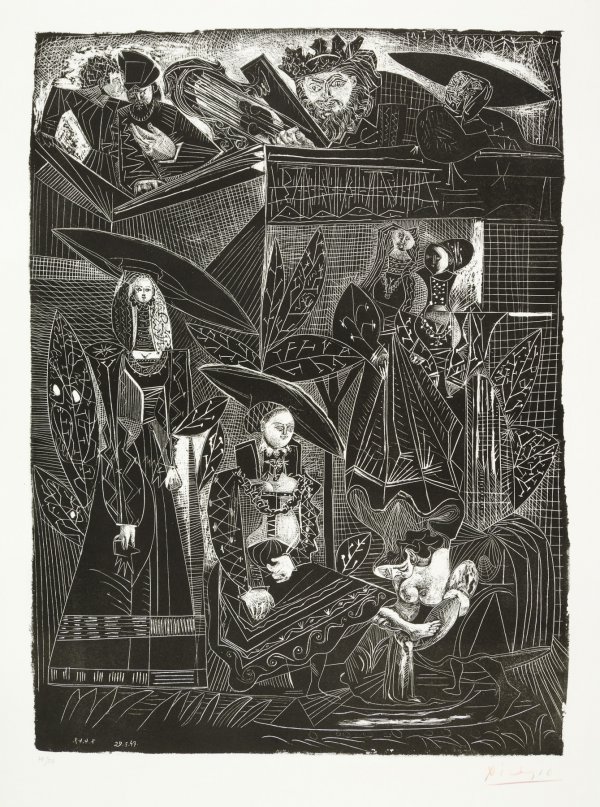 David Et BethsabÉe (after Lucas Cranach) by Pablo Picasso
