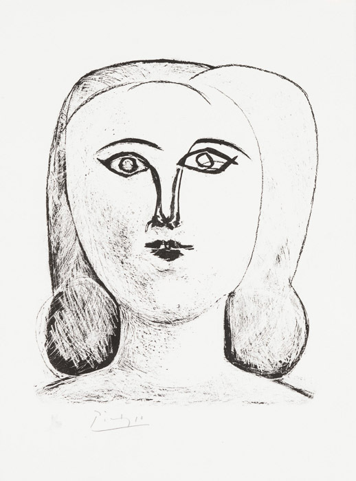 Head Of A Young Woman by Pablo Picasso