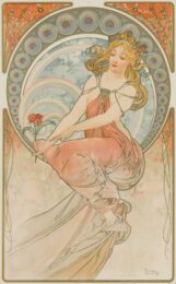 Painting by Alphonse Mucha at Christopher-Clark Fine Art