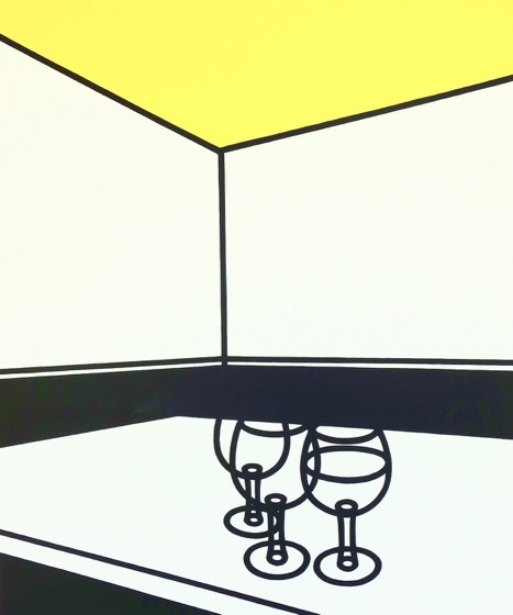 Black And White Cafe by Patrick Caulfield
