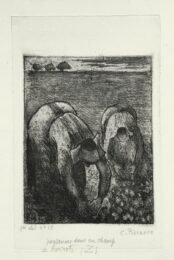 Paysannes Dans Un Champ De Haricots by Camille Pissarro at Harris Schrank Fine Prints