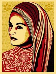 Peace Woman by Shepard Fairey at Gregg Shienbaum Fine Art