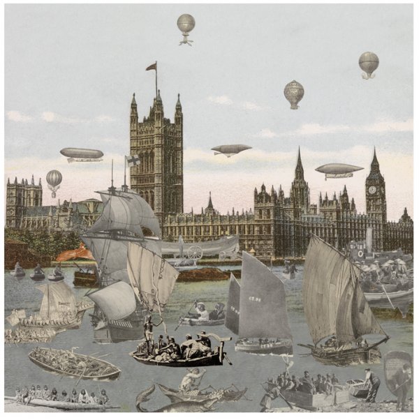 London- River Thames- Regatta 2012 by Peter Blake
