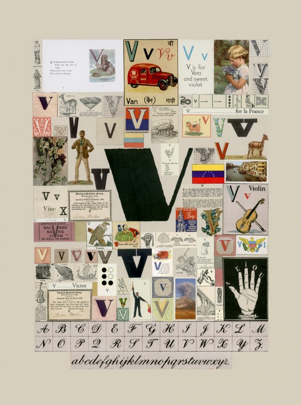 The Letter ‘v’ by Peter Blake