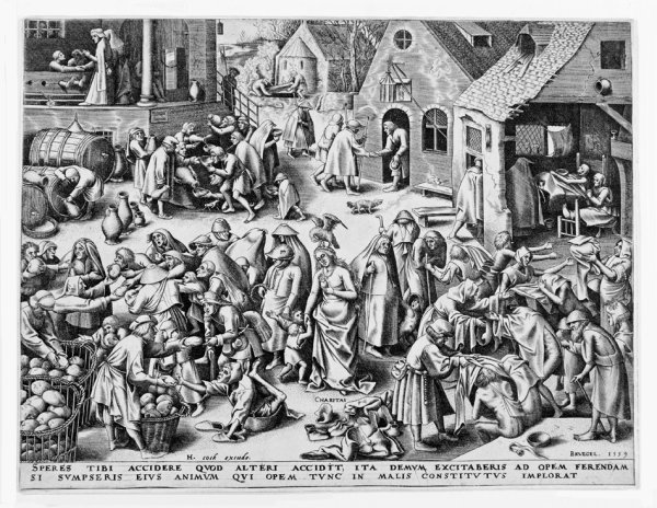 Charitas (charity) by Pieter Brueghel the Elder