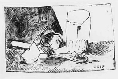 Private: Pommes, Verre Et Couteau by Pablo Picasso at Michael Lisi/Contemporary Art