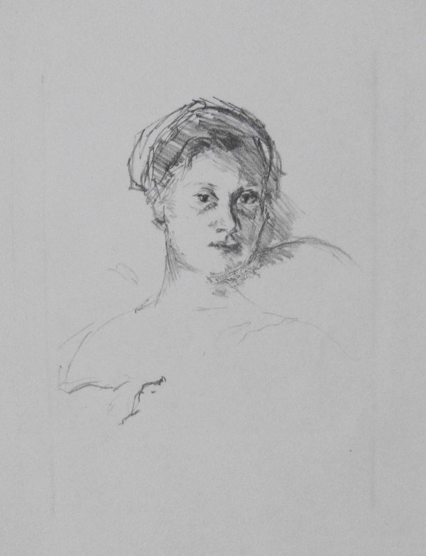 Portrait Minne Beckmann-tube by Max Beckmann