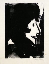 Profile Of A Woman by Emil Nolde at Harris Schrank Fine Prints