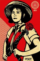 Revolution Woman by Shepard Fairey at Gregg Shienbaum Fine Art