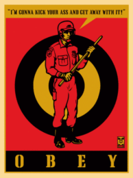 Riot Cop Large Format by Shepard Fairey at Gregg Shienbaum Fine Art