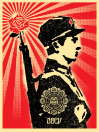 Rose Soldier by Shepard Fairey at Gregg Shienbaum Fine Art