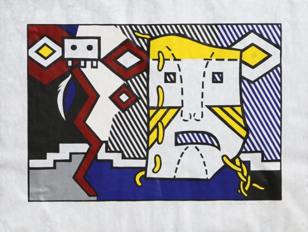 American Indian Theme V by Roy Lichtenstein