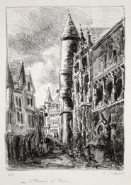 Rue Saint-romain, à Rouen by Camille Pissarro at Harris Schrank Fine Prints