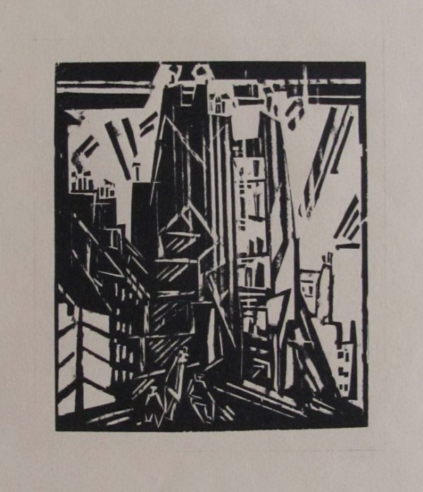 Rue St. Jacques, Paris by Lyonel Feininger