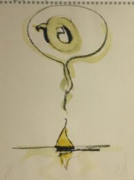 Sailboat Thinking Of Q by Claes Oldenburg at Gregg Shienbaum Fine Art