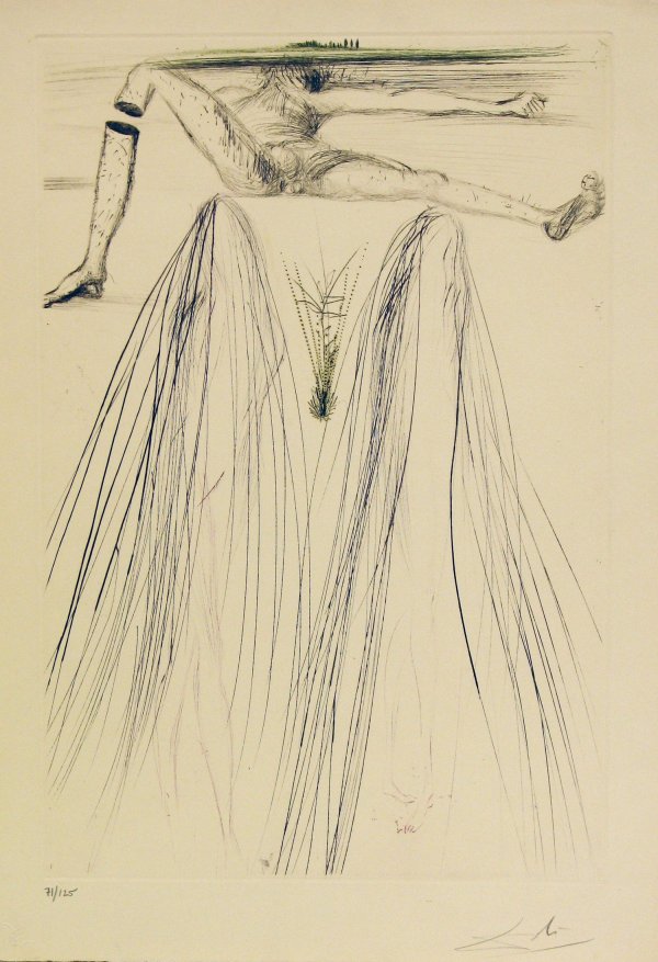 The Giant Beliagog From Trista Et Iseult by Salvador Dalí