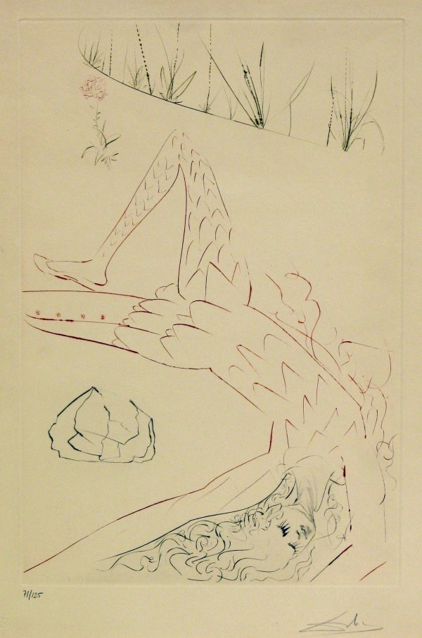 Tristan Wounded, From The Tristan Et Iseult Series by Salvador Dalí